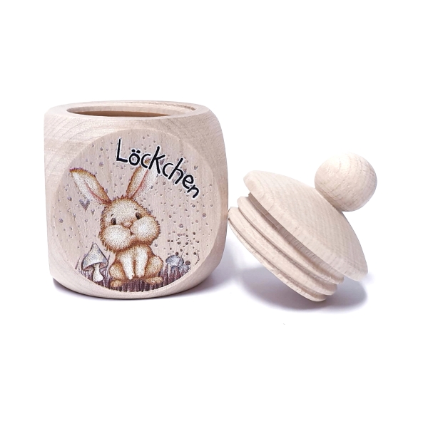 Hase Junge Lockendose